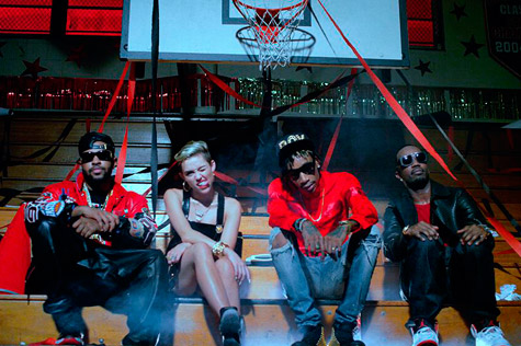 Mike Will Made-It, Miley Cyrus, Wiz Khalifa, and Juicy J