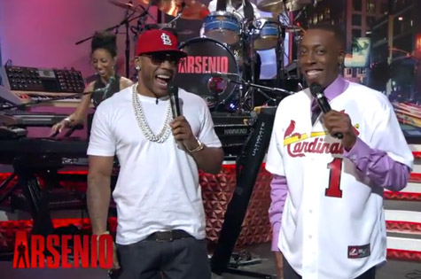 Nelly and Arsenio Hall