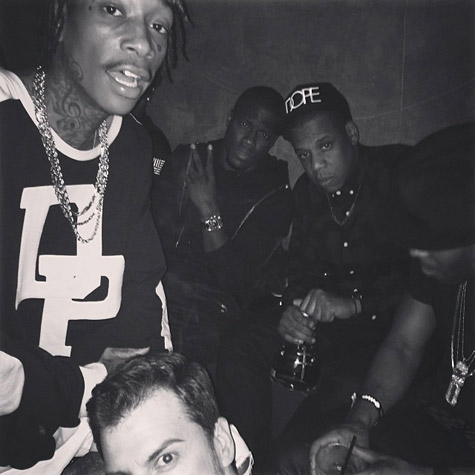 Wiz Khalifa, Kevin Hart, and Jay Z