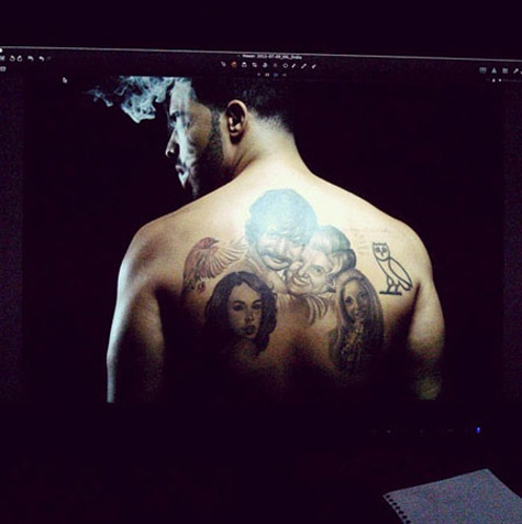 Drake Back Tattoos