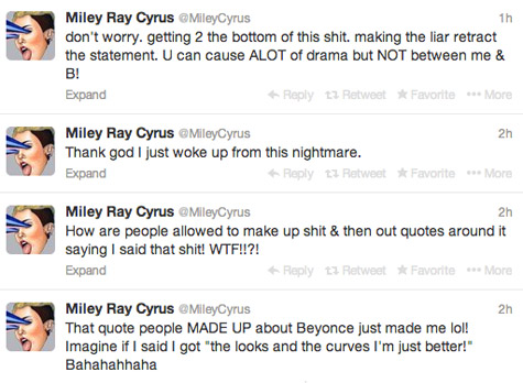 Miley Cyrus Tweets