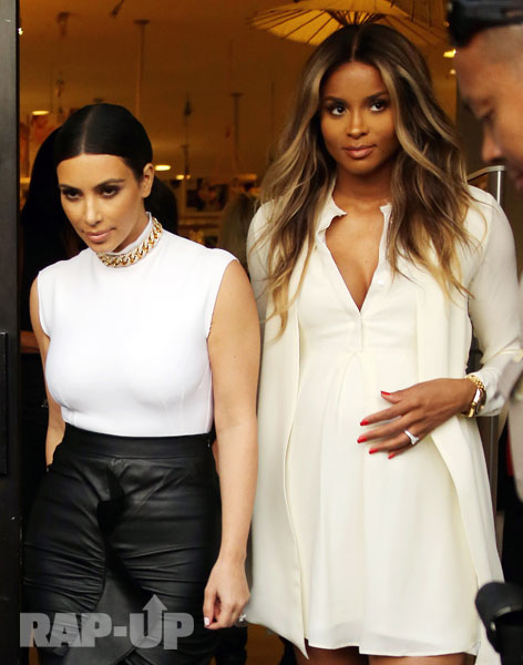 Kim Kardashian and Ciara
