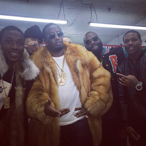 Meek Mill, French Montana, Diddy, and Rick Ross
