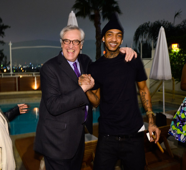 Maurice Hennessy and Nipsey Hussle