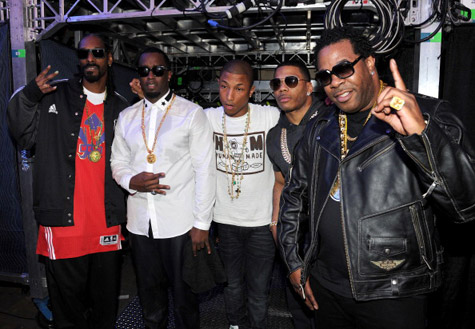 Snoop Dogg, Diddy, Pharrell, Nelly, and Busta Rhymes