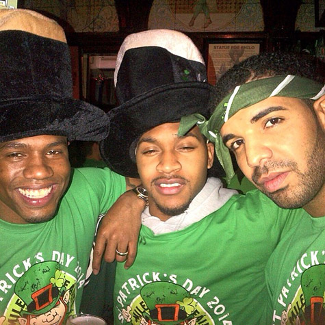 Drake Celebrates St. Patrick's in