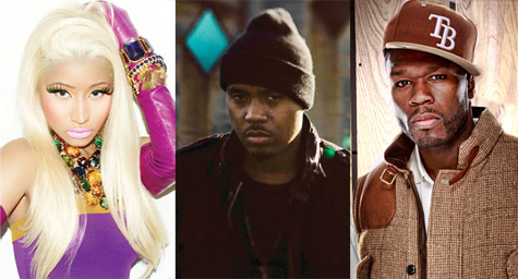Nicki Minaj, Nas, and 50 Cent