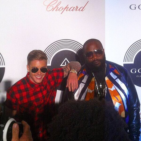 Justin Bieber and Rick Ross 