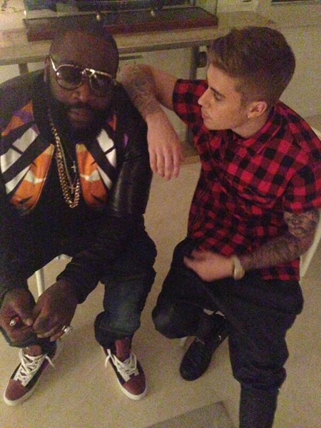 Rick Ross and Justin Bieber 
