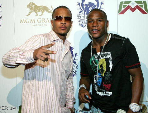 T.I. and Floyd Mayweather Jr.