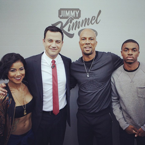 Jhené Aiko, Jimmy Kimmel, Common, and Vince Staples
