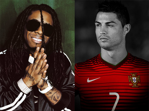 Lil Wayne and Cristiano Ronaldo