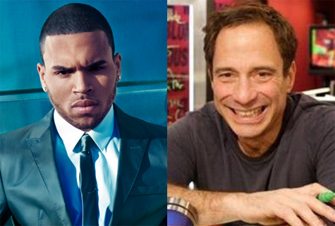 Chris Brown and Harvey Levin