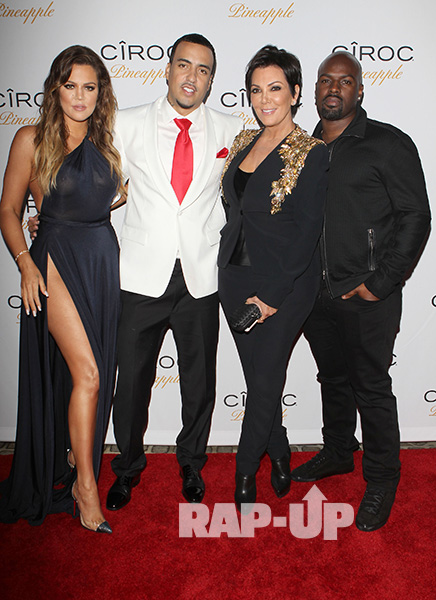 Khloe Kardashian, French Montana, Kris Jenner, and Corey Gamble