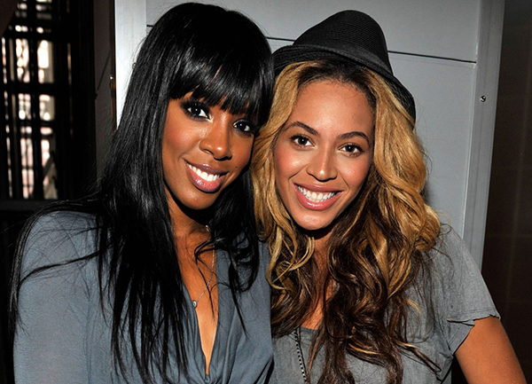Kelly Rowland and Beyoncé