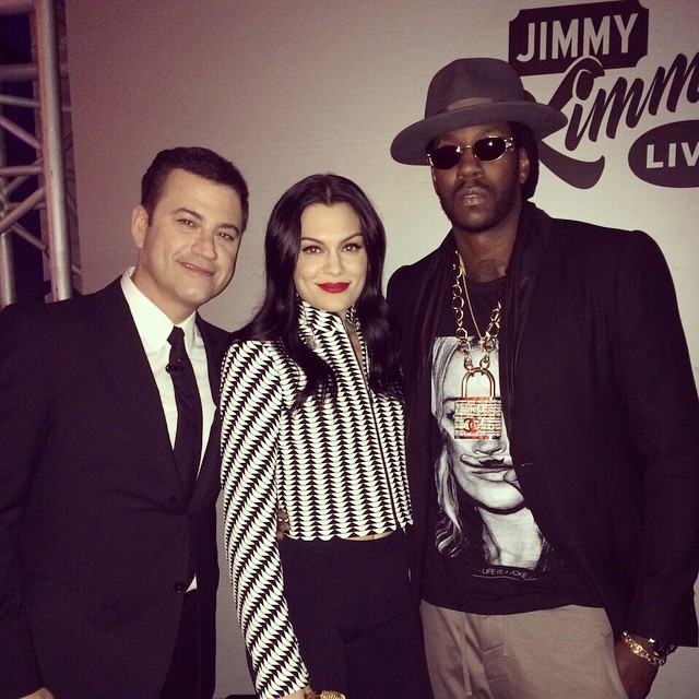 Jimmy Kimmel, Jessie J, and 2 Chainz