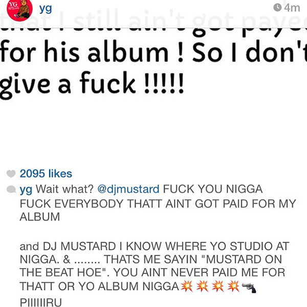 YG vs. DJ Mustard