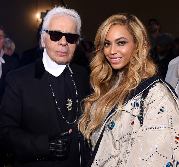 Karl Lagerfeld and Beyoncé