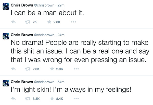 Chris Brown Tweets Tyson Beckford