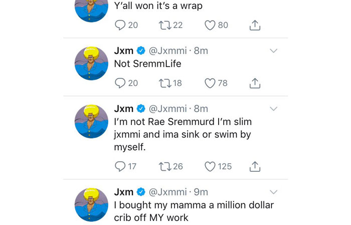 Slim Jxmmi Tweets
