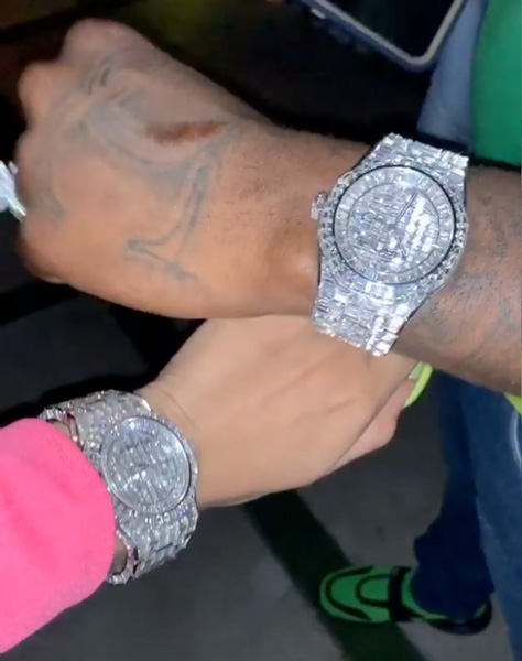Cardi B and Offset Watches
