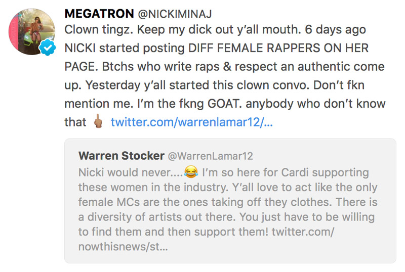 Nicki Minaj Twitter