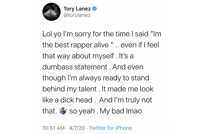 Tory Lanez Twitter