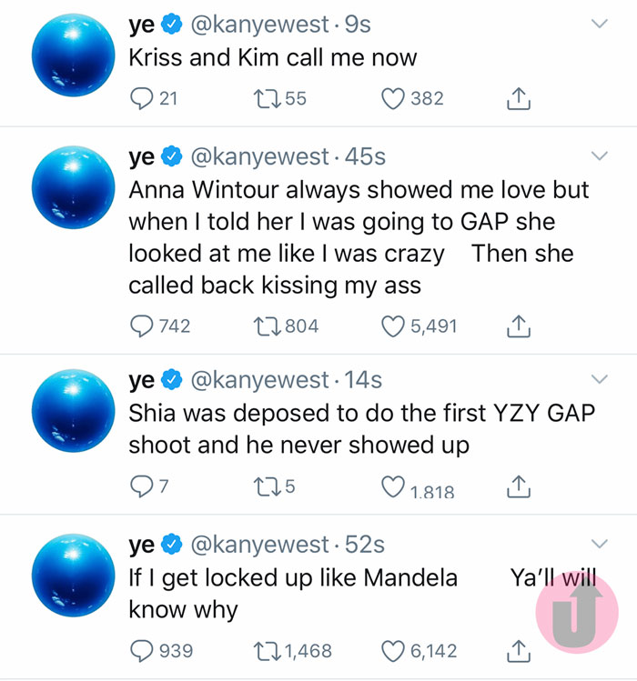 Kanye West Tweets