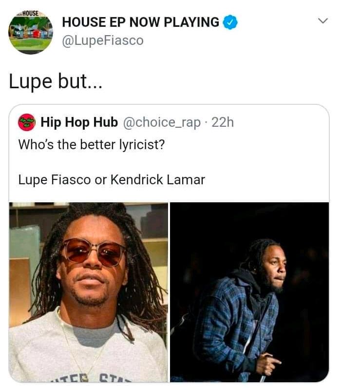 Lupe Fiasco Tweet