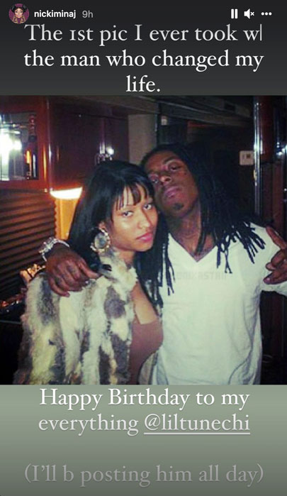 Nicki Minaj and Lil Wayne IG