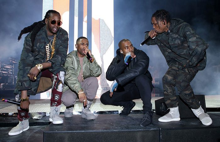 2 Chainz, Big Sean, Kanye West, and Travis Scott