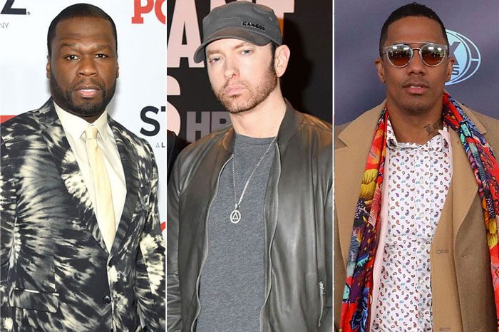 50 Cent, Eminem, and Nick Cannon