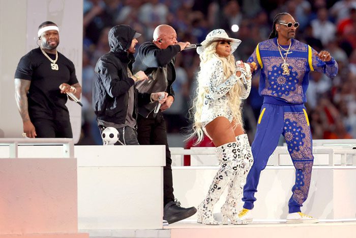 50 Cent, Eminem, Dr. Dre, Mary J. Blige, and Snoop Dogg