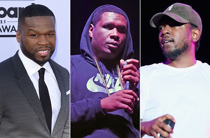 50 Cent, Jay Electronica, and Kendrick Lamar
