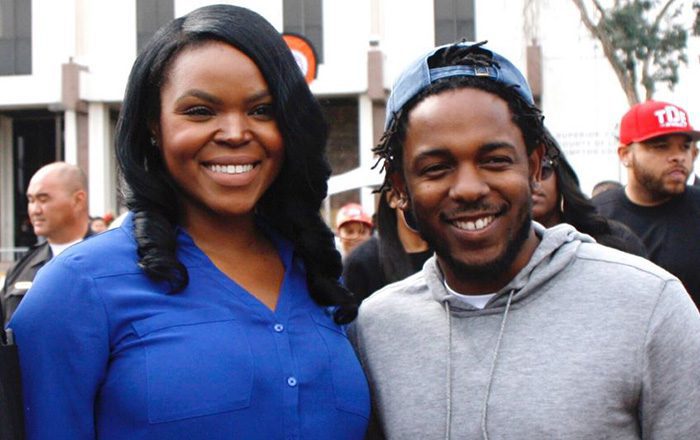 Aja Brown and Kendrick Lamar