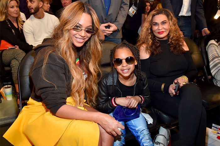 Beyoncé, Blue Ivy, and Tina Lawson