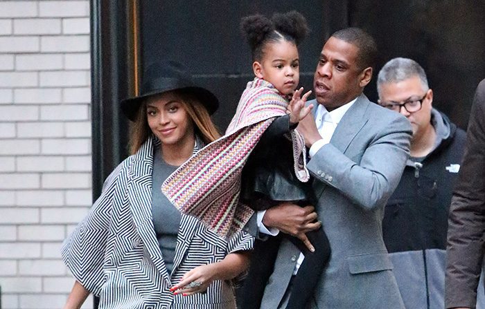 Beyoncé, Blue Ivy, and Jay Z