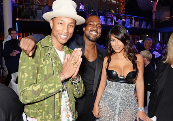Pharrell, Kanye, and Kim