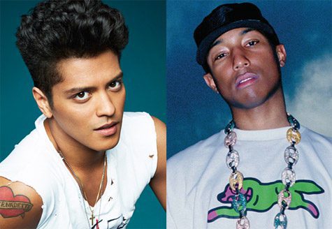 Bruno Mars and Pharrell