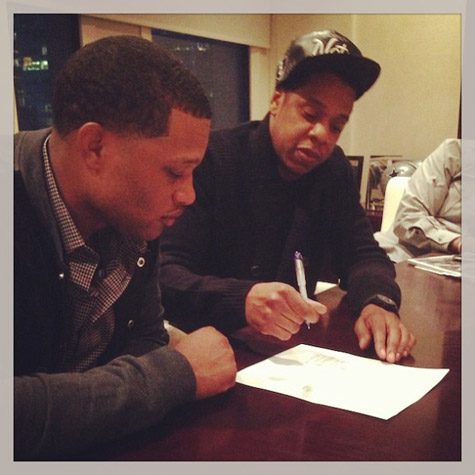 Robinson Cano and Jay-Z