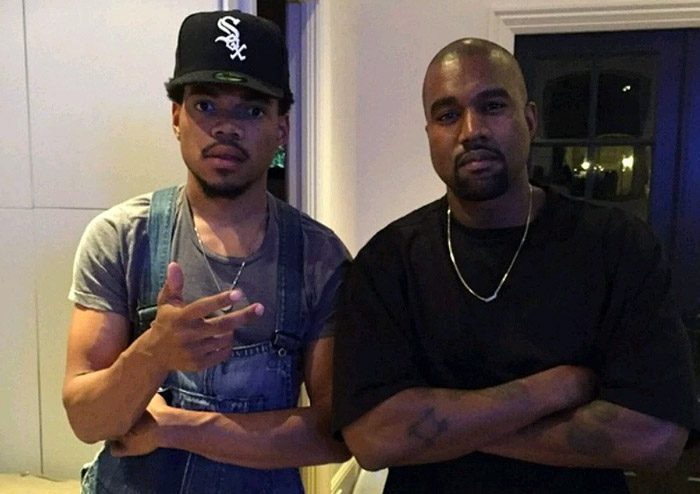 Chance the Rapper and Kanye West