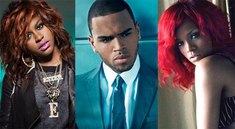 Ester Dean, Chris Brown, and Rihanna