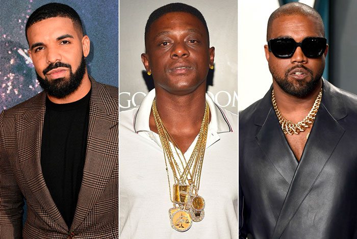 Drake, Boosie Badazz, and Kanye West