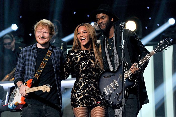Ed Sheeran, Beyoncé, and Gary Clark Jr.