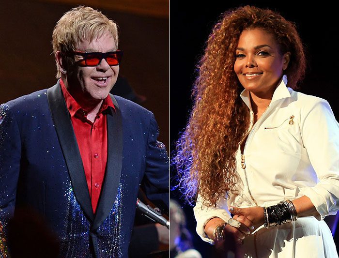 Elton John and Janet Jackson