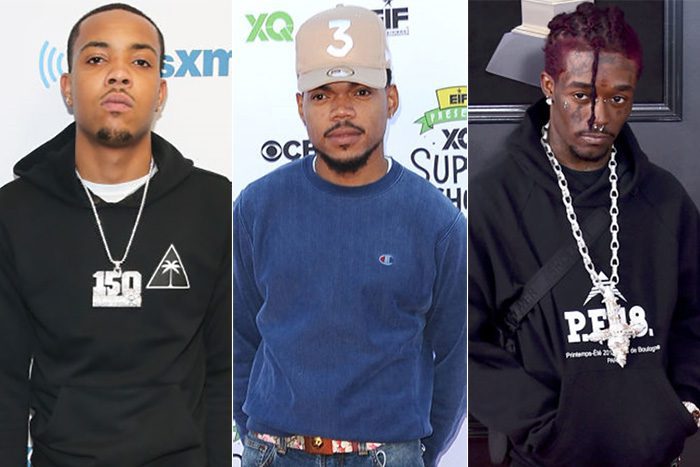 G Herbo, Chance the Rapper, and Lil Uzi Vert