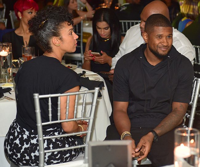 Grace Miguel and Usher
