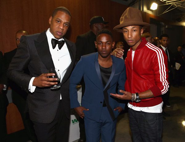Jay Z, Kendrick Lamar, and Pharrell