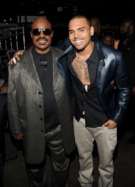Stevie Wonder and Chris Brown