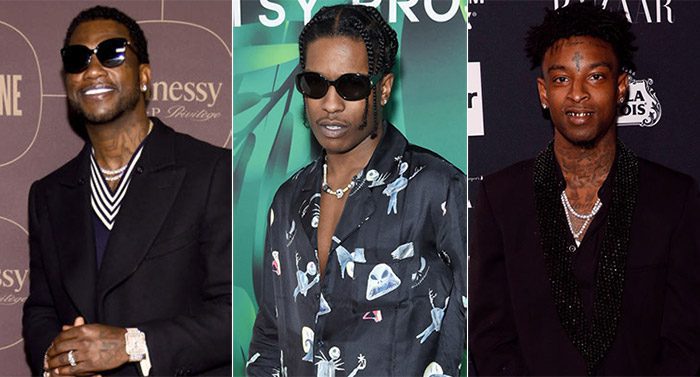 Gucci Mane, A$AP Rocky, and 21 Savage
